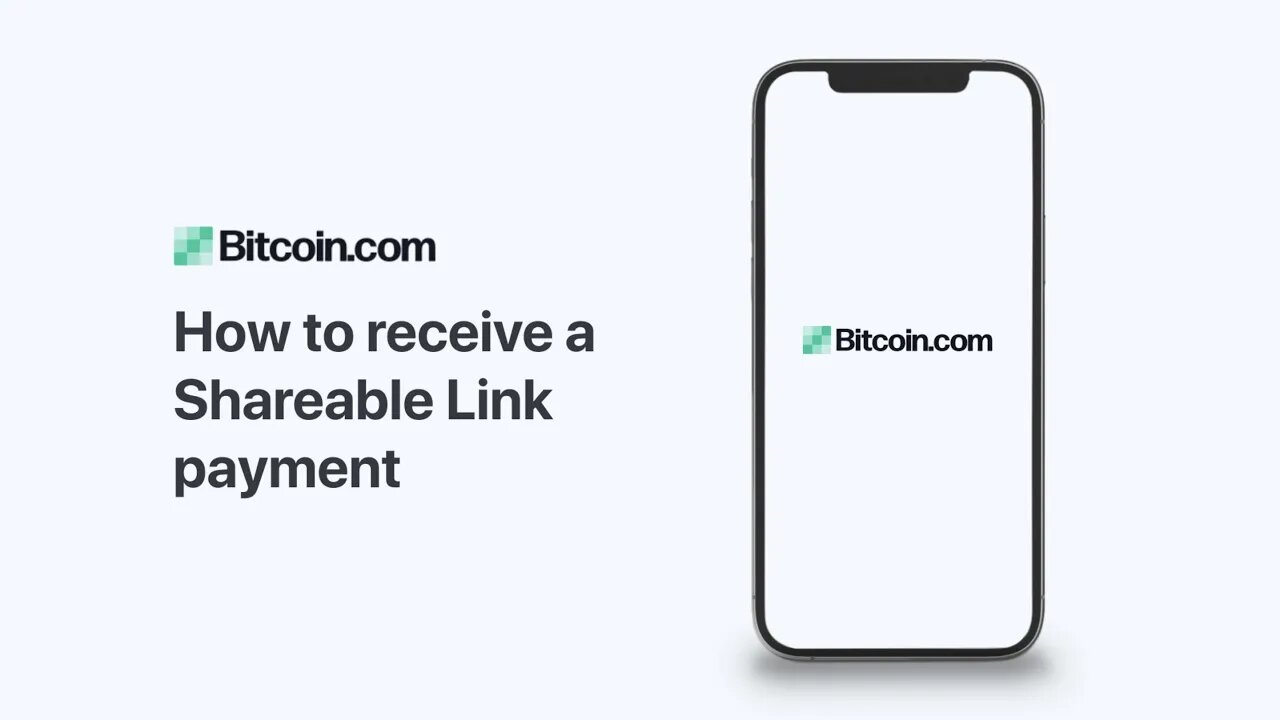 Bitcoin.com Wallet: How to receive a Shareable Link payment