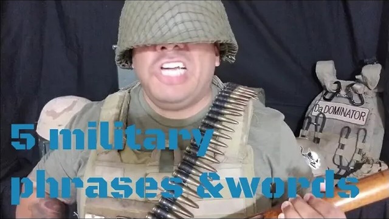 YouTube 2019. 5 MILITARY PHRASES AND WORDS