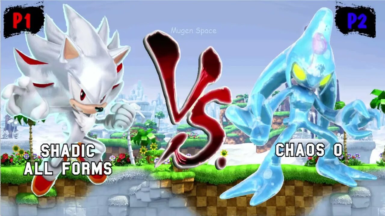 Shadic all forms VS Chaos Sonic & Solaire & Seelkadoom I Sonic Mugen