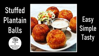 Stuffed Plantain Balls