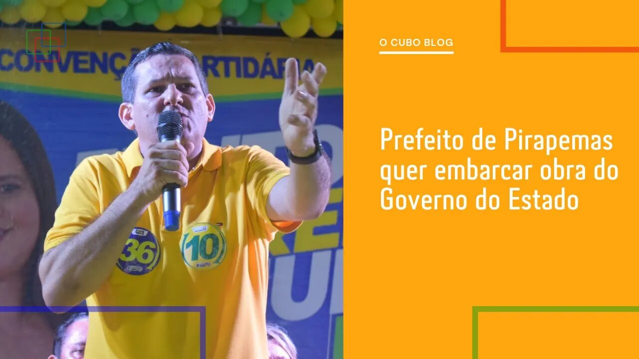 Prefeito de Pirapemas quer embarcar obra do Governo do Estado