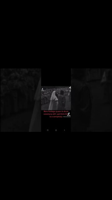 rare footage of Queen Liz Druid ceremony