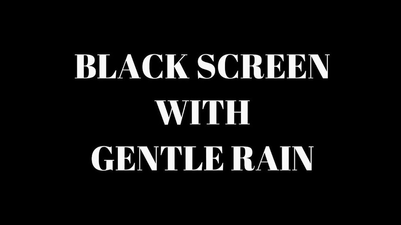 RAIN Sounds for Sleeping BLACK SCREEN | Sleep and Relaxation | Dark Screen Nature Sounds