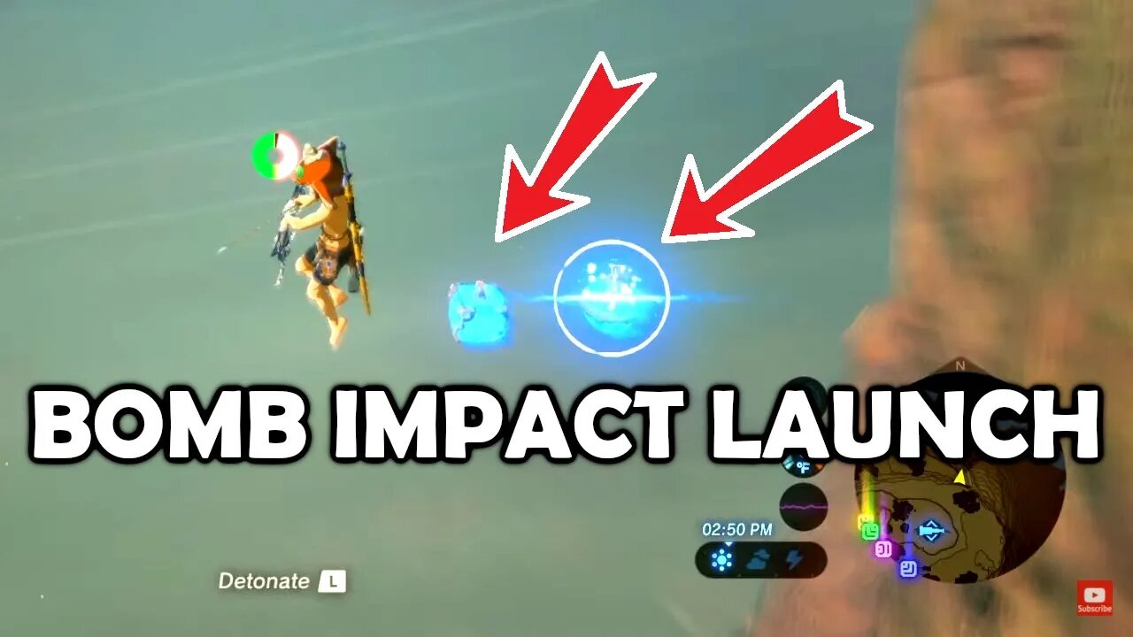 BOMB IMPACT LAUNCH - Zelda Breath of the Wild (BotW)