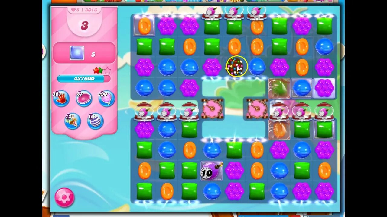 Candy Crush Level 3016 Talkthrough, 20 Moves 0 Boosters