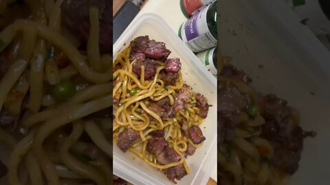 Making lunch for me and somebody special the other day.
