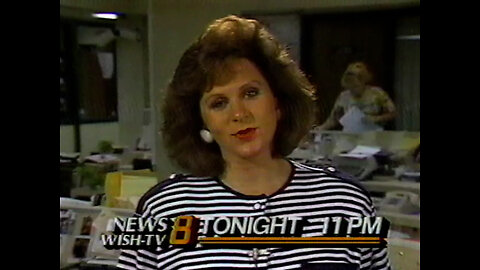 July 29, 1988 - Debby Knox Previews 11PM WISH Indianapolis Newscast