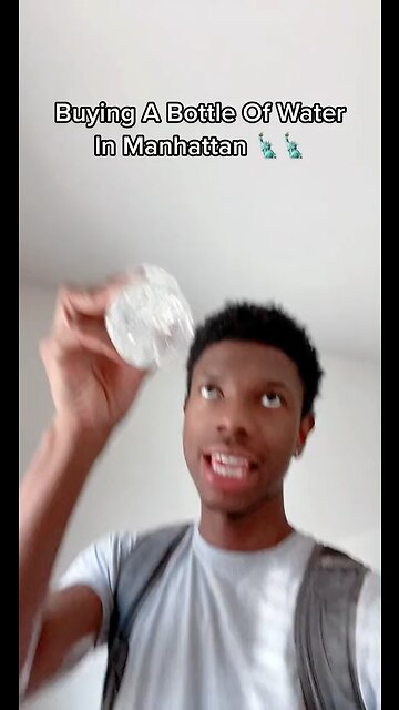 Buying Water Bottles In Manhattan NYC