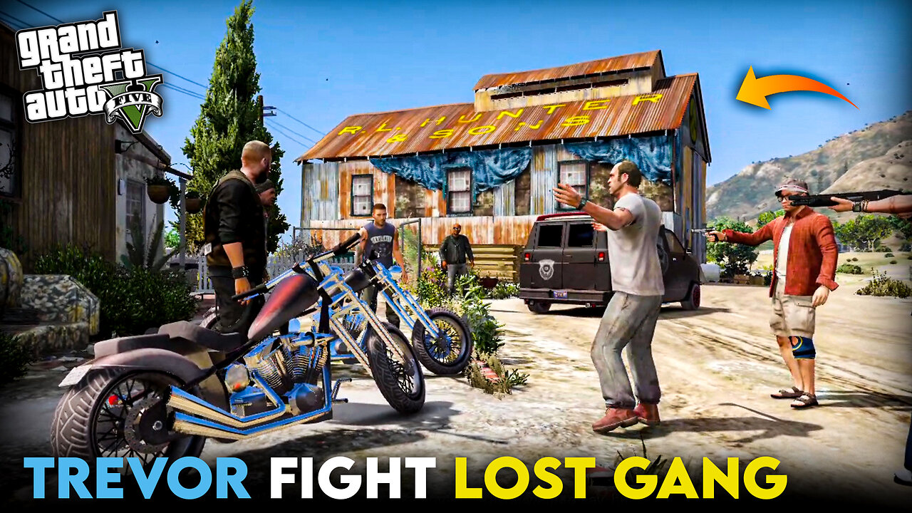 TREVOR FIGHT WITH LOST GANG I GTA V GAMEPLAY