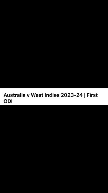 Australia vs West Indies 2023-24