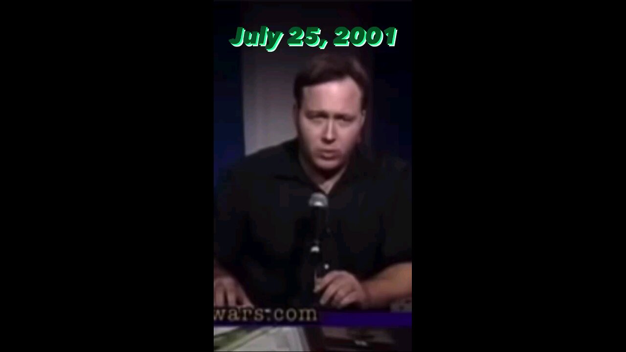 the episode where Alex Jones predicts 9/11