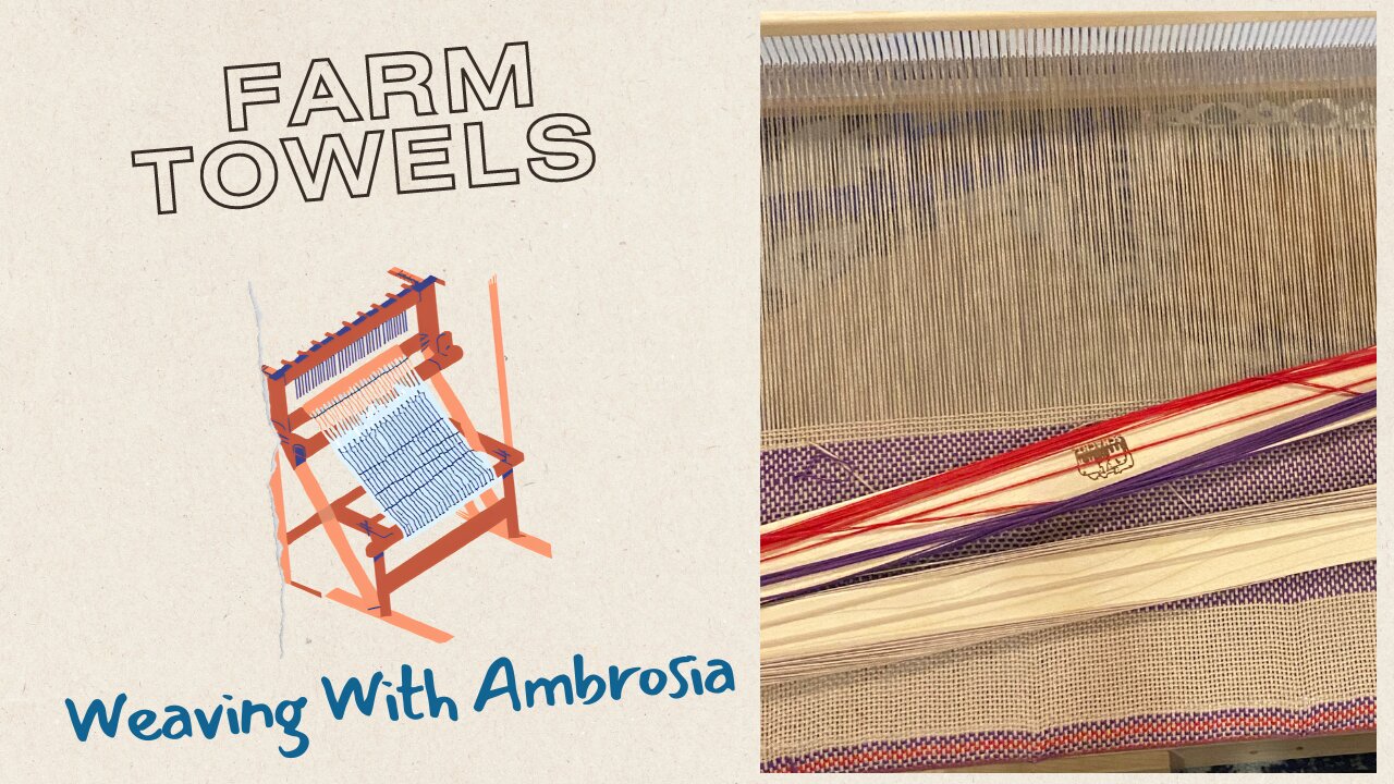 Weaving a Farmhouse-Style Towel on a Rigid Heddle Loom + Free Pattern Instructions