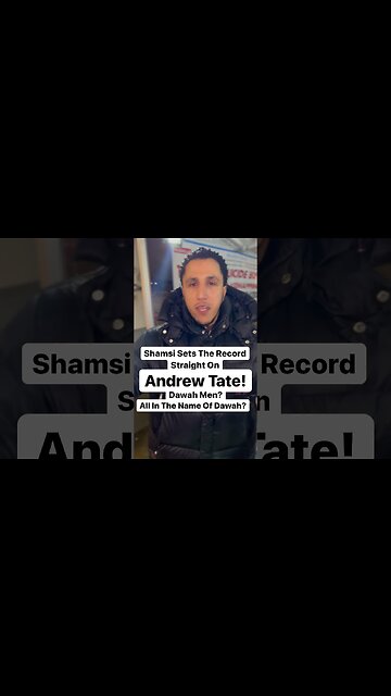 Shamsi Sets The Record Straight On Andrew Tate!