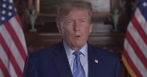 President Trump with a message of hope for the future: