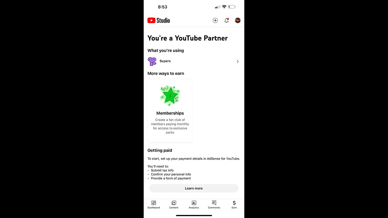 Thanks for helping me become a YouTube Partner!