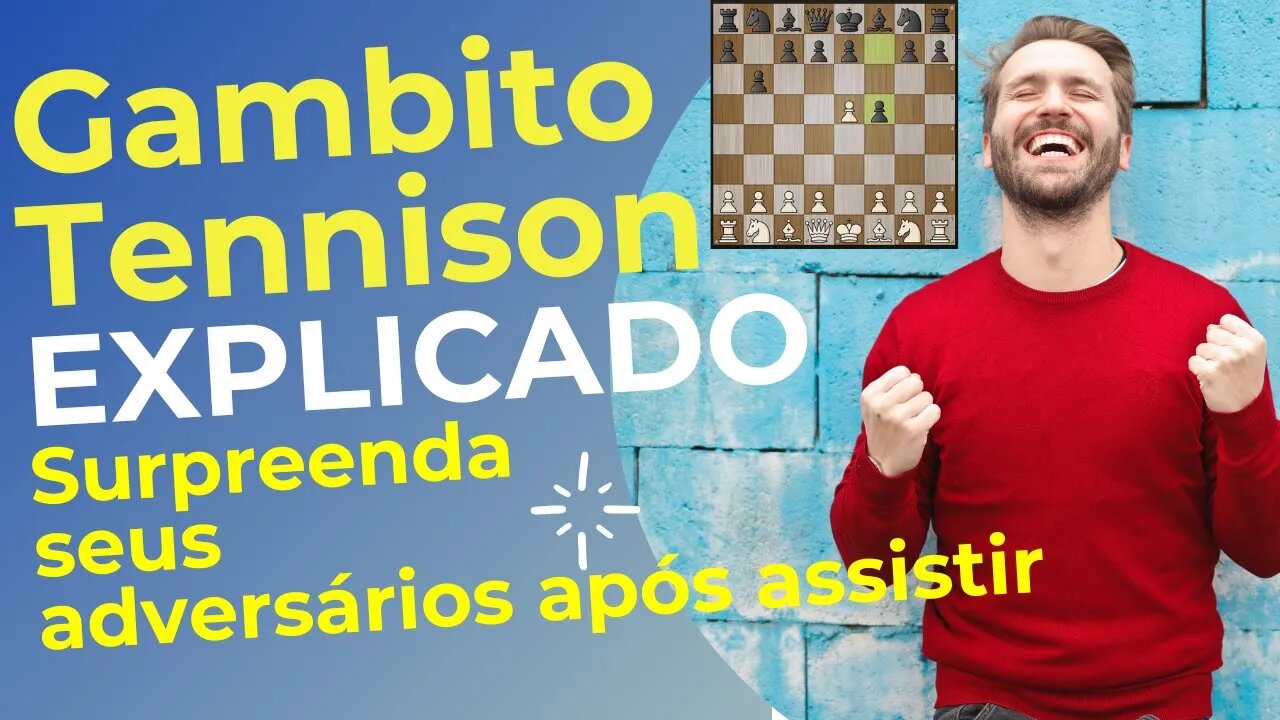 ÉPICO: GAMBITO TENNISON EXPLICADO PARA VC VENCER #Chess #Xadrez #Ajedrez #Echecs