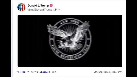 Donald J Trump TS post Mar 21, 2023, 3:50 PM