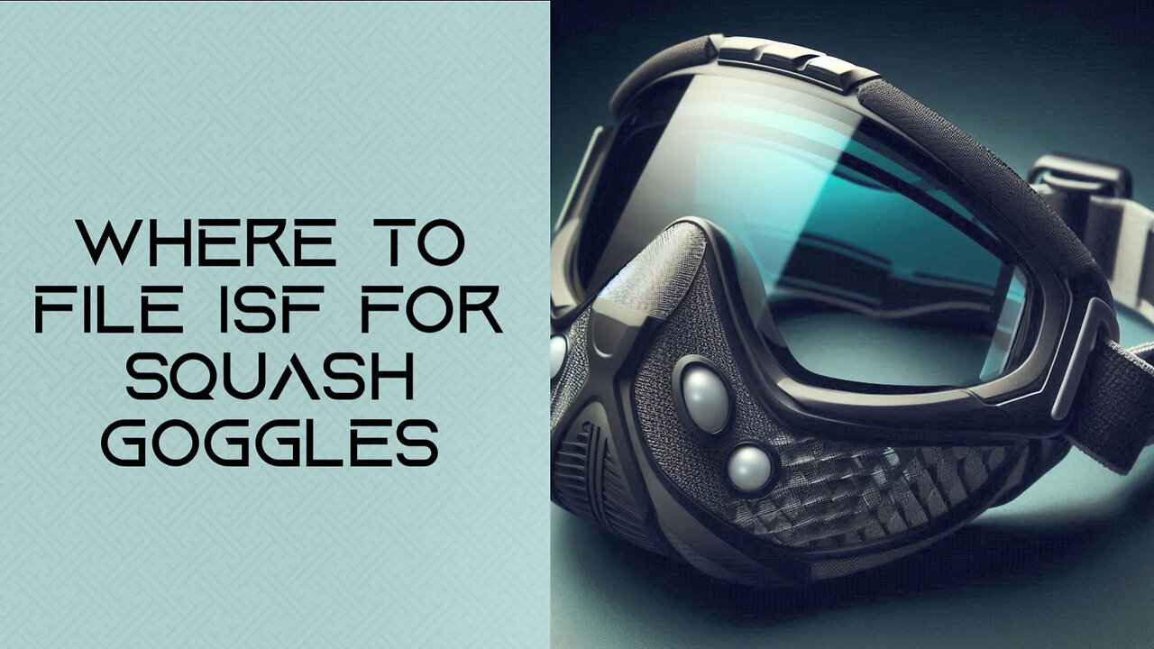 Unlocking ISF Secrets: Importing Squash Goggles Made Easy!