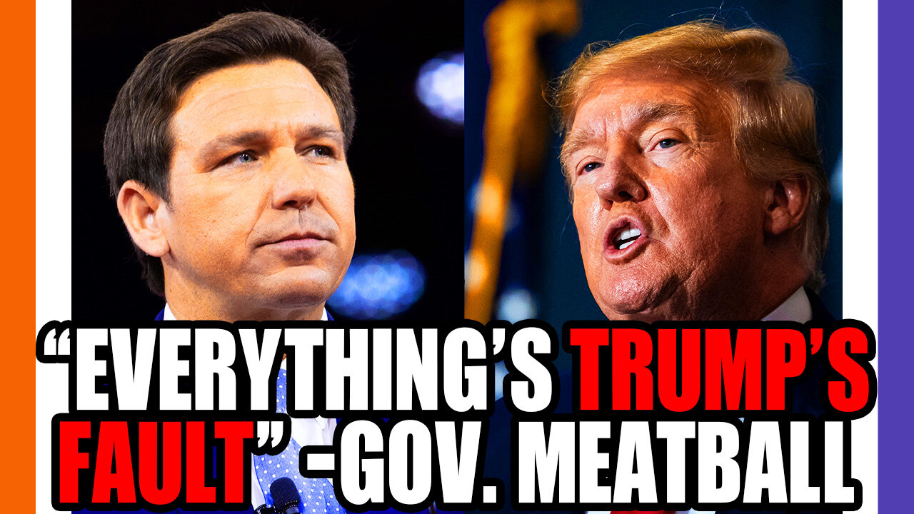 Ron DeSantis Blames Trump For The Pandemic