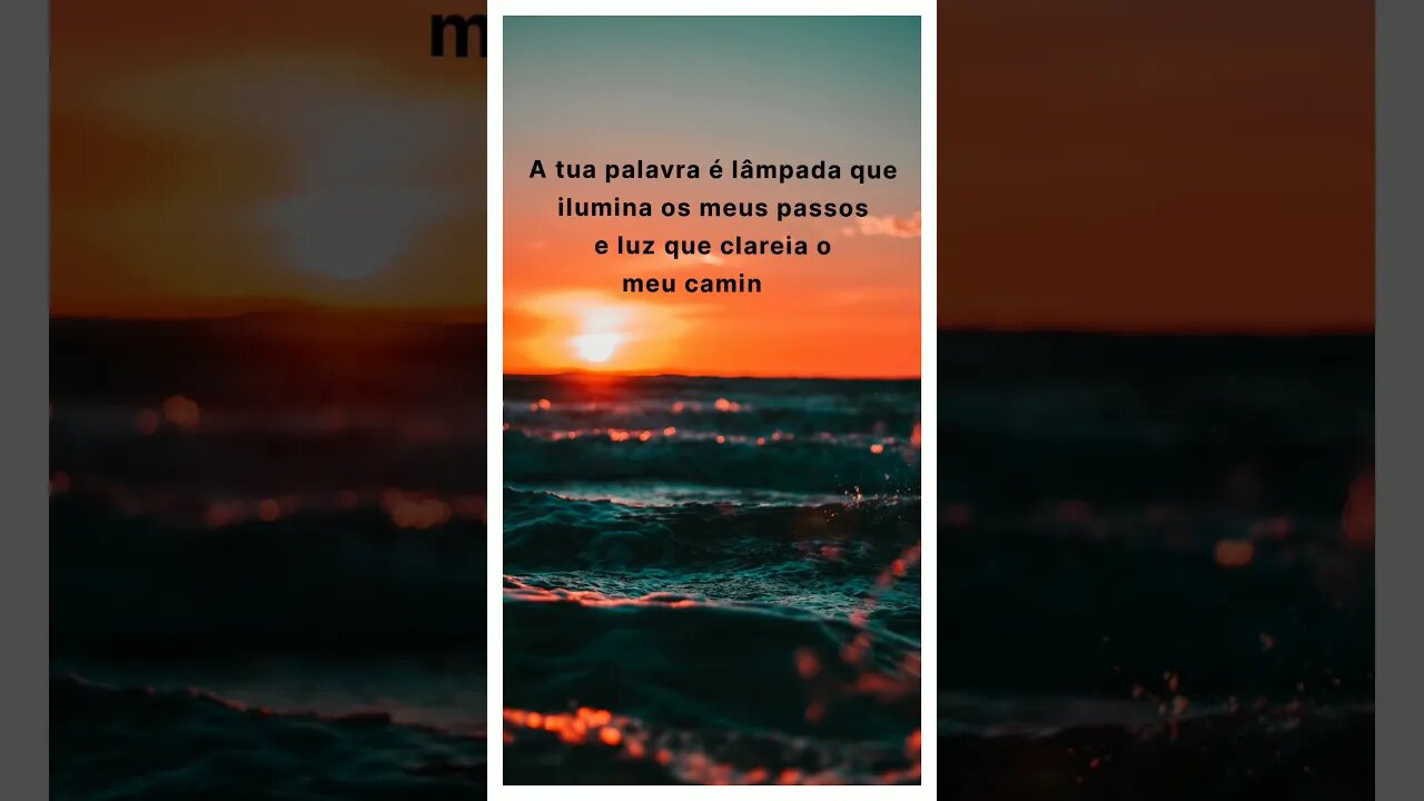 Salmo 119:105 "Lâmpada para meus pés é a tua palavra." #Shorts