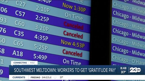 Southwest workers to receive "Gratitude Pay"