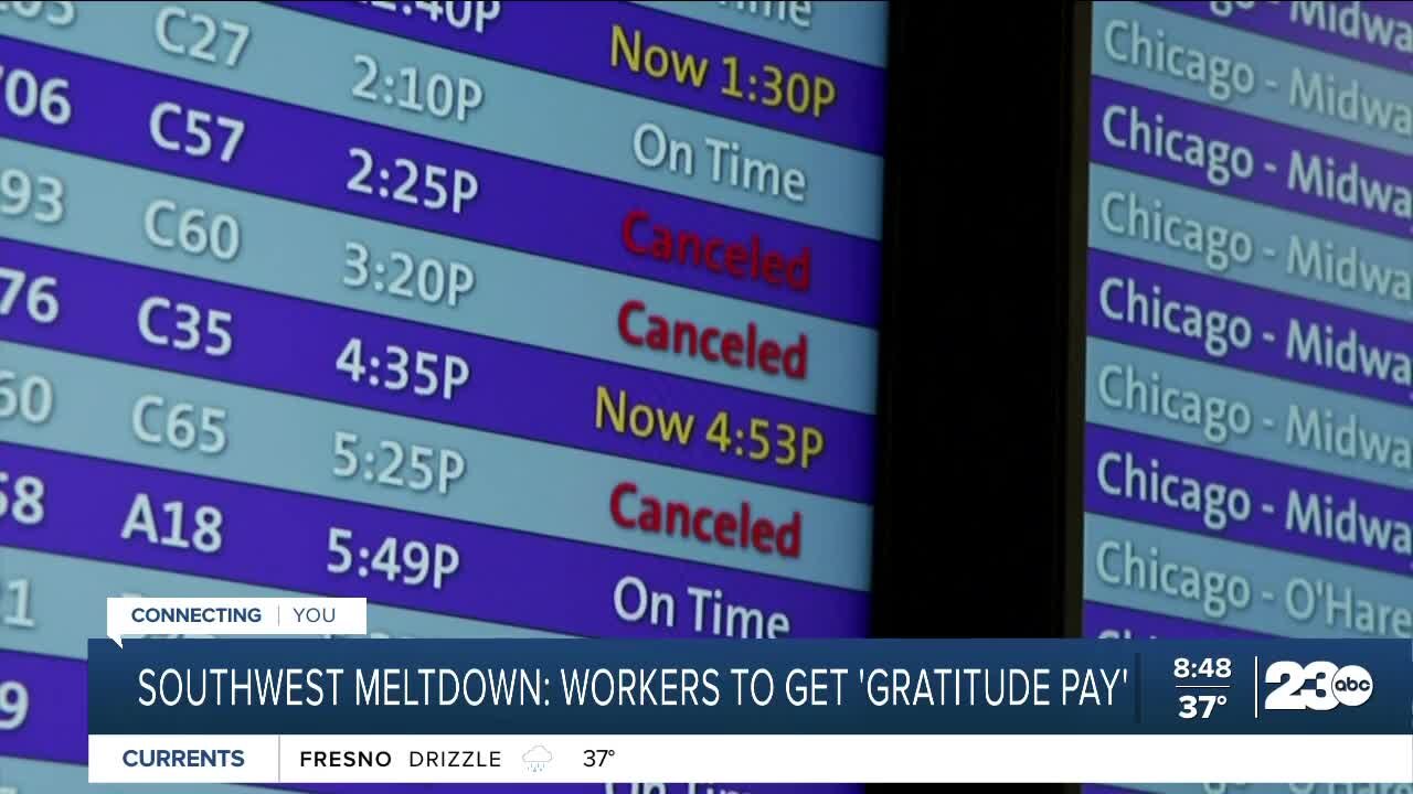 Southwest workers to receive "Gratitude Pay"