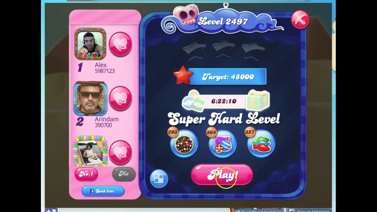 Candy Crush Level 2497 Audio Talkthrough, 0 Boosters