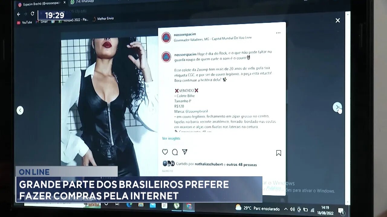 On line: Grande parte dos Brasileiros prefere fazer compras pela Internet.