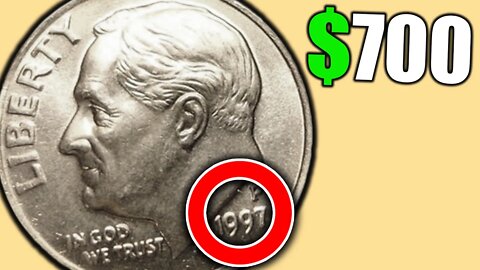 1997 DIMES WORTH MONEY - ROOSEVELT DIME COIN VALUES!!