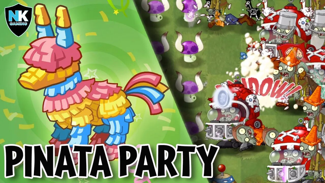 PvZ 2 - Pinata Party - May 23, 2022 - Level 1 Plants vs. Max Level