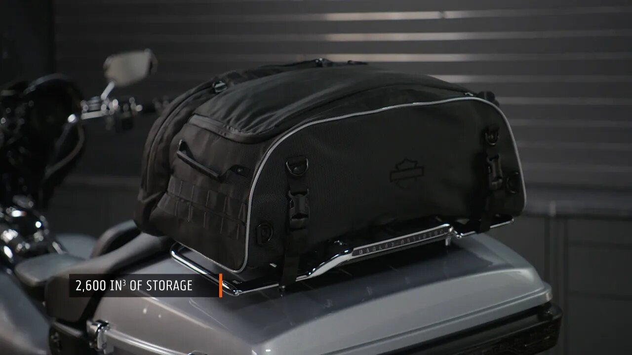 Collapsible Tour-Pak Rack Bag | Onyx Premium Luggage