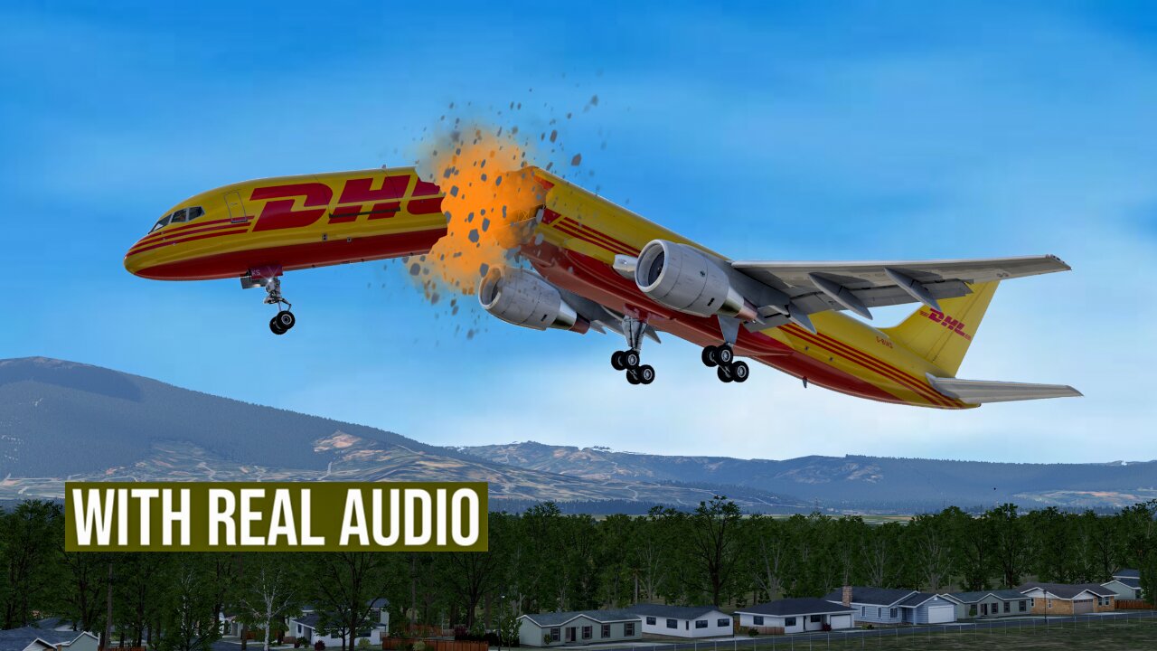 Boeing 757 Breaks Up Just After Landing - DHL7216 (With Real Audio)