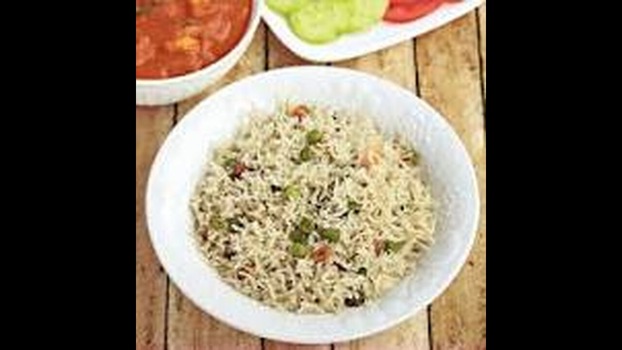 Peas pulao recipe, mutter pulao recipe.