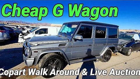 G Wagon Dirt Cheap, Mustang Tried to Race Me Crashes, Copart Walk Around And Live Auction