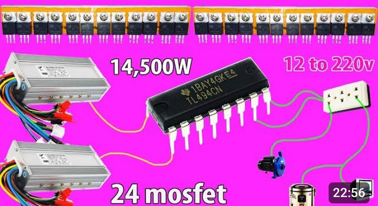 How to make a inverter at the Home use ic 4047