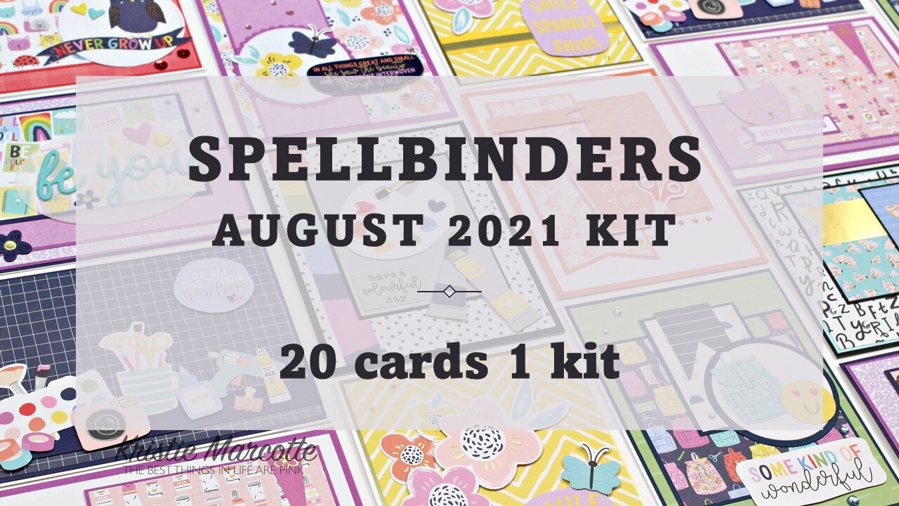 Spellbinders | August 2021 card kit | 20 cards 1 kit