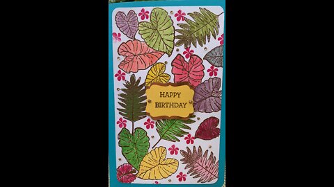 Hawaiian themed card