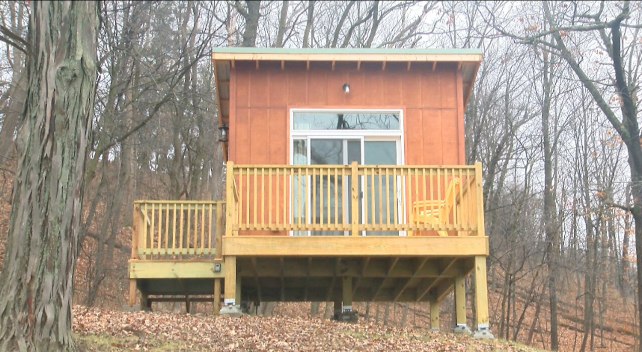 Washington County parks building 5 rentable tiny cabins at Glacier Hill park