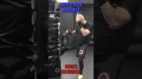 Heroes Training Center | Kickboxing & MMA "How To Double Up" Hook & Hook & Round 2 - Front | #Shorts