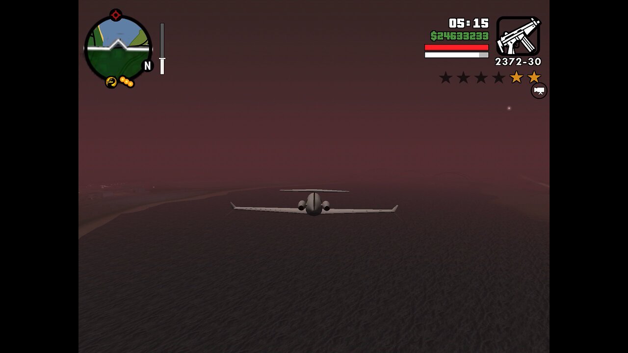 GTA San Andreas flying a plane till I crash