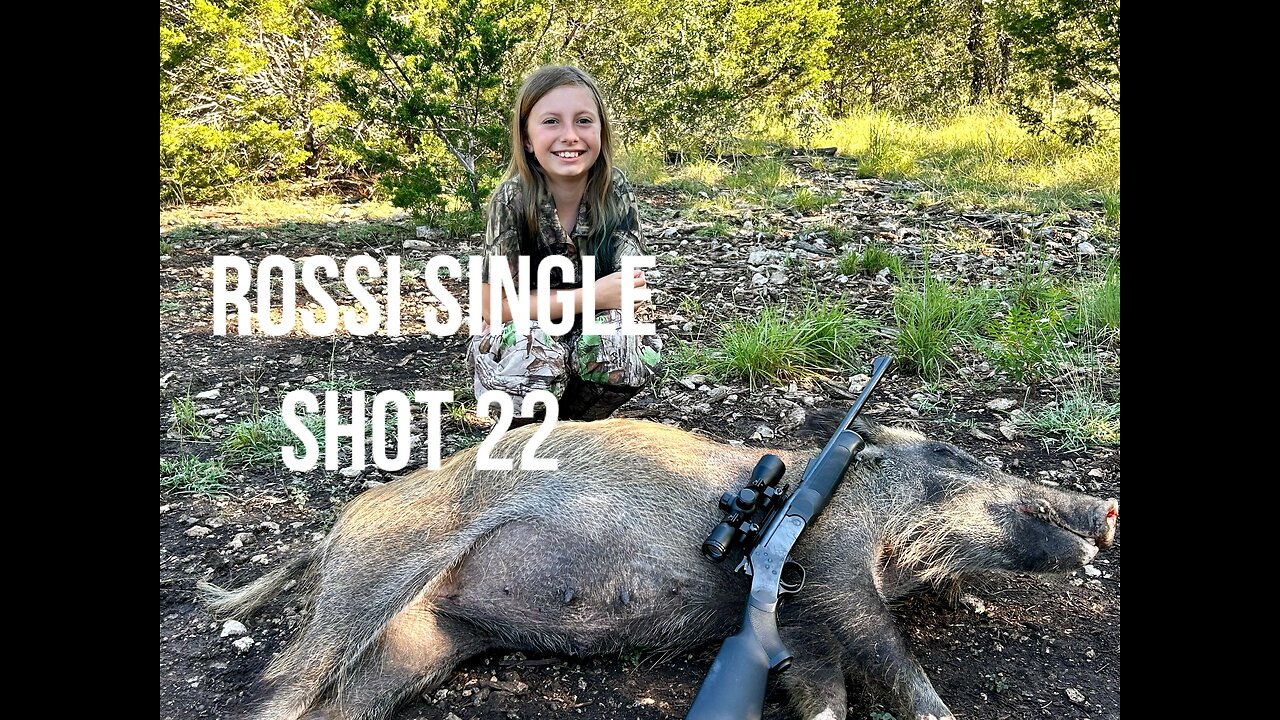 HUGE HOG with a Rossi single shot 22.