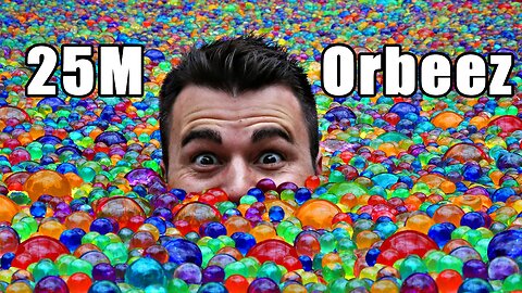 25 Million Orbeez in a pool- Do you sink or float?.