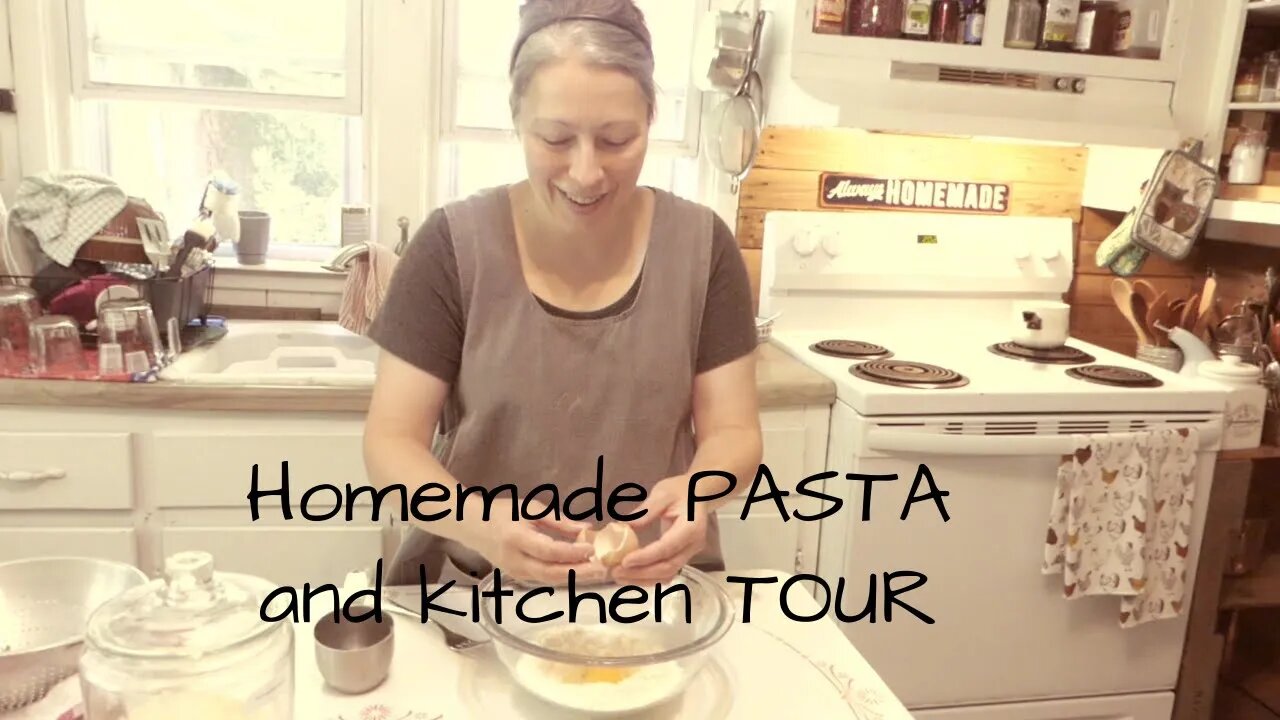 Let's make homemade PASTA! [plus a kitchen tour]