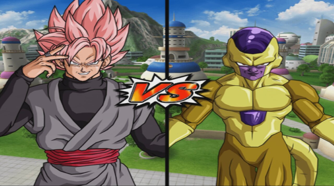 SSJ Rose Goku Black VS Golden Frieza - DBZ Budokai Tenkaichi 4