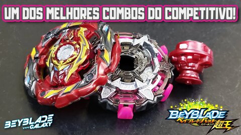 Testando 058 - WORLD SPRIGGAN .Rs 2D contra 3 combos - Beyblade Burst ベイブレードバースト