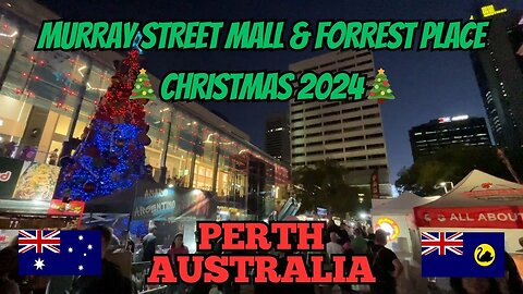 Christmas in Perth 2024🎄: A Walking Tour of Murray Street Mall & Forrest Place