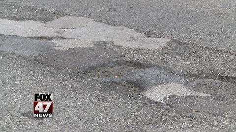 Pothole problems along Michigan highway