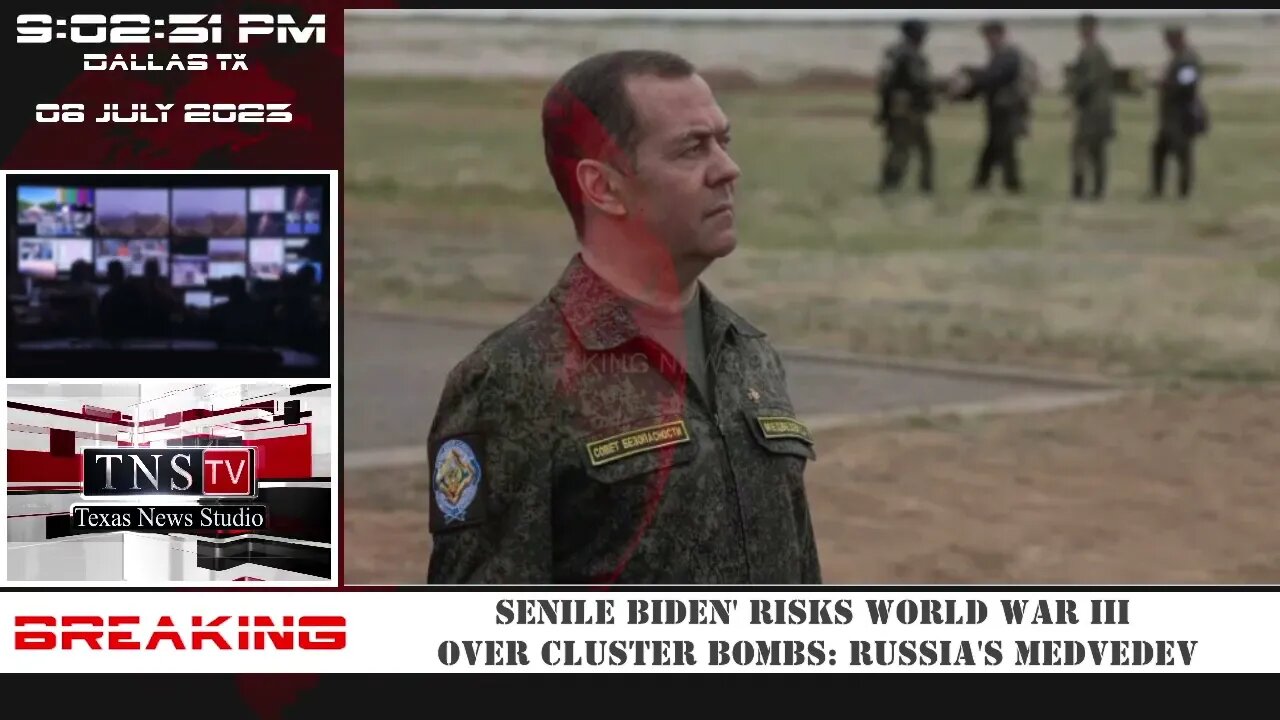 Senile Biden' Risks World War III Over Cluster Bombs: Russia's Medvedev