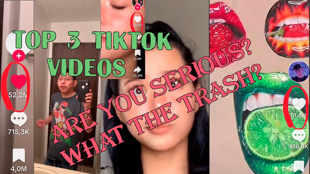 Top 3 tiktok videos... what the fuck?