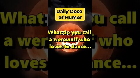 "What do you call a werewolf who loves to dance?" #shorts #Funny #Subscribe